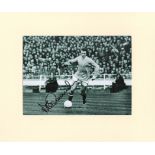 Football Mike Summerbee signed 14x11 Manchester City black and white photo. Mike Summerbee (born