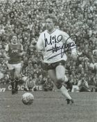 Football Micky Hazard signed 10x8 Tottenham Hotspur black and white photo. Micky Hazard, sometimes