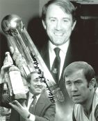 Football Howard Kendall 10x8 Signed B/W Montage Photo Pictured During His Time As Manager Of Everton