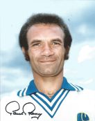 Football Paul Reaney 10x8 inch Signed Colour Photo Pictured In Leeds United Kit. Good condition. All