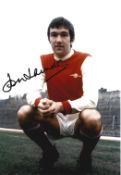 Football. John Sammels Signed 12x8 Colour photo. Photo shows Sammels in an Arsenal kit. Good