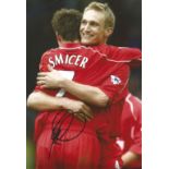 Vladimir Smicer Liverpool Signed 12 x 8 inch football photo. Good condition. All autographs come
