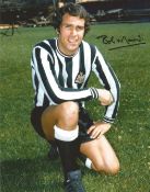 Football Bobby Moncur 10x8 Signed Colour Photo Pictured In Newcastle United Kit. Good condition. All