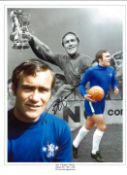 Ron Harris Chelsea Signed 16 x 12 inch football photo. Good condition. All autographs come with a