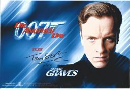 Toby Stephens signed 12x8 colour photo. Slight bend to top of photo. Good condition. All