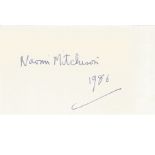 Naomi Mitchison Scottish Novelist And Poet 6x4 Signature Piece. Good condition. All autographs