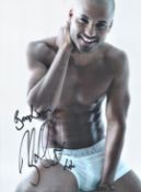 Ricky Whittle British Actor Best Known For Starring In Hollyoaks. Signed 10x8 Colour Photo. Good