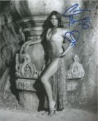 Caroline Munro English Actress, Model And Singer 10x8 Signed B/W Photo. Good condition. All
