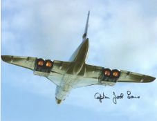 Captain Jock Lowe The Longest Serving Pilot Of Concorde Signed 10x8 Colour Photo. Good condition.