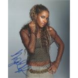 Megalyn Echikunwoke American Film And Television Actress 10x8 Signed Colour Photo. Good condition.