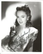 Ann Blyth signed 10x8 black and white photo. Dedicated. Good condition. All autographs come with a