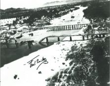 Fred Seiker Wwii Hero And Veteran Who Helped Build The Bridge Over The River Kwai Signed 10x8 B/W