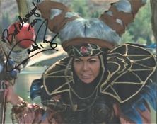 Carla Perez Brazilian Actress Signed 10x8 Colour Photo In The Kids TV Series Mighty Morphin Power