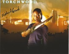 Nikki Amuka Bird signed 10x8 colour Torchwood photo. Good condition. All autographs come with a