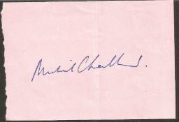 Michael Checkland Director General Of BBC 1987-1992 Signed Autograph Album Page. Good condition. All