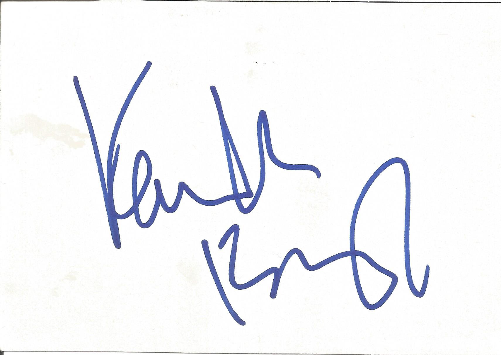 Kenneth Branagh signed 6x4 white card with 10x8 colour unsigned photo. Good condition. All
