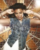 Jordin Sparks signed 10x8 colour photo. Good condition. All autographs come with a Certificate of