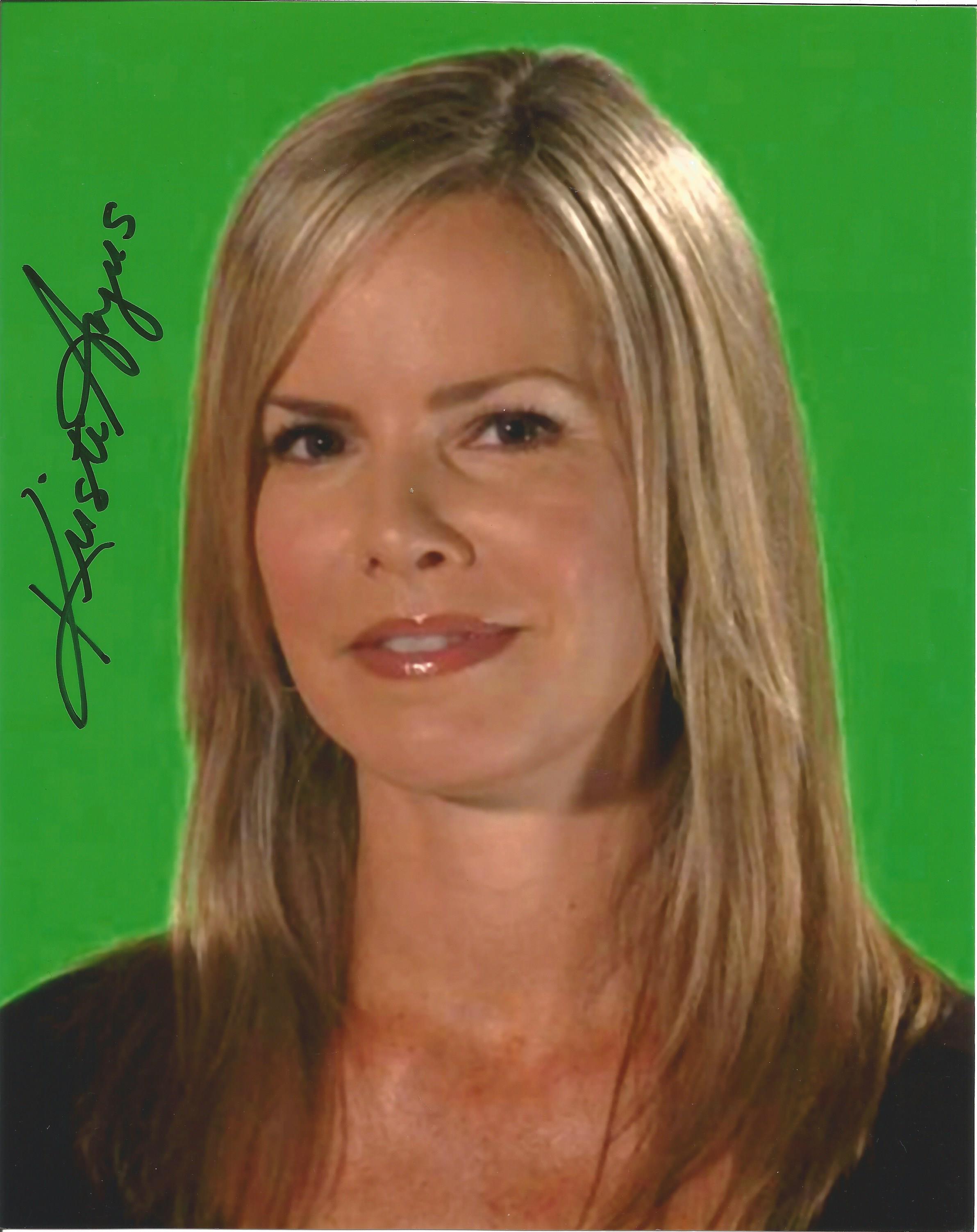 Kristi Angus signed 10x8 colour photo. Good condition. All autographs come with a Certificate of