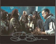 David Bailie Signed 10x8 Colour Photo From The Film Pirates Of The Caribbean. Good condition. All