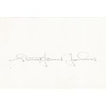 Stratford Johns British Stage And Film Actor 6x4 Signature Piece On White Card. Good condition.