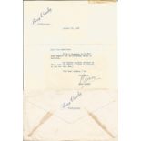 Bing Crosby TLS dated 15/8/1945. Good condition. All autographs come with a Certificate of