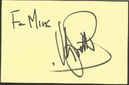 Victor Spinetti Welsh Actor, Author And Poet Signed Autograph Album Page To Mike. Good condition.