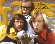 Graham Garden British Comedy Actor Signed Dedicated 10x8 Colour Photo In TV Series The Goodies. Good