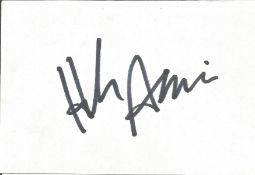 Hank Azaria signed white card with 10x8 colour illustration unsigned photo. Good condition. All