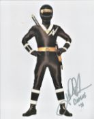 Alan Palmer American Actor Signed 10x8 Colour Photo As The Black Power Ranger From The Kids TV