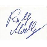 Ralf Moeller German Body Builder And Actor 6x4 Signature Piece On White Card. Good condition. All