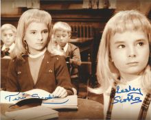 Teri Scoble and Lesley Scoble British Child Actresses In The Film Village Of The Damned. 10x8