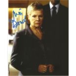 Judi Dench Academy Award Winning British Actress 10x8 Signed James Bond Colour Photo. Good