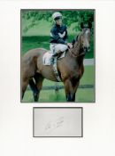 Horse Racing Lester Piggott 16x12 overall mounted signature piece includes a signed album page and