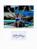 Olympic Rowing Katherine Grainger 16x12 overall mounted signature piece includes signed album page