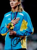 Olympics Olga Rypakova signed 6x4 colour photo Gold, Silver and Bronze medal winner at the 2012,