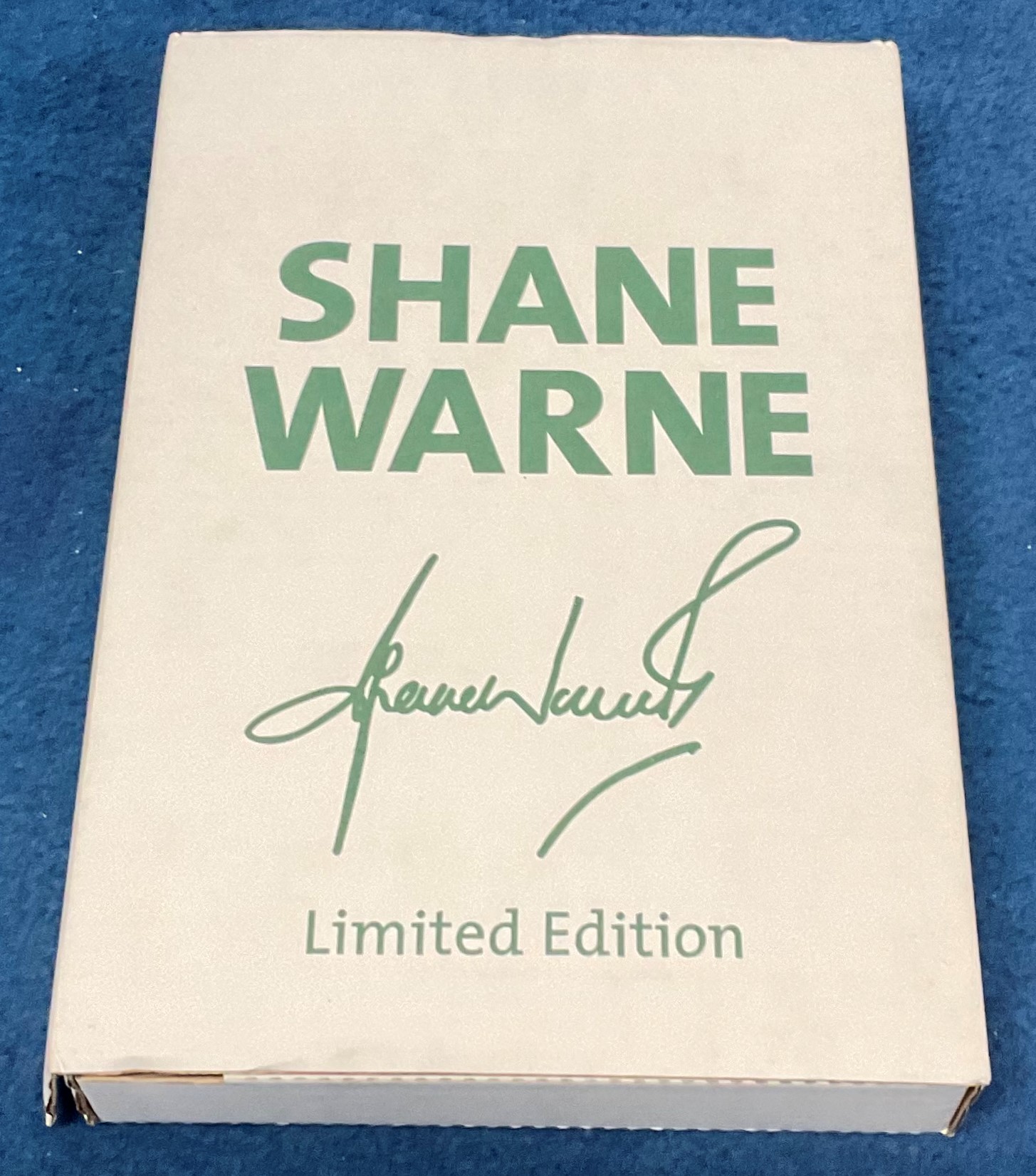 Shane Warne. Rare hand signed limited edition autobiography of Aussie Cricket Legend Shane Warne.