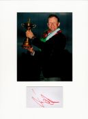 Golf Jamie Donaldson 16x12 overall mounted signature piece includes a signed album page and a colour