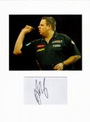 Darts Adrian Lewis 16x12 overall mounted signature piece. Good condition. All autographs come with a