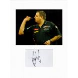 Darts Adrian Lewis 16x12 overall mounted signature piece. Good condition. All autographs come with a