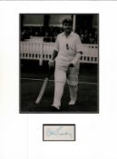 Cricket Colin Cowdrey 16x12 overall mounted signature piece includes signed album page and a