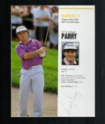 Golf Craig Parry 12x10 mounted signature piece includes a signed mounted colour magazine page. Craig