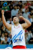 Olympics Piotr Malachowski signed 6x4 colour photo silver medallist in the mens discus event in