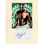 Titus O'Neil WWE 16x12 overall mounted signature piece includes signed album page and a colour photo