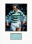 Football Henry Hood 16x12 overall Celtic mounted signature piece includes signed album page and a