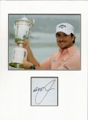 Golf Graeme McDowell 16x12 overall mounted signature piece includes signed album page and a colour