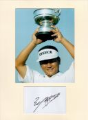 Golf K. J. Choi 16x12 overall mounted signature piece includes a signed album page and a colour