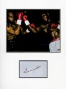 Boxing Chris Eubank 16x12 overall mounted signature piece. Good condition. All autographs come