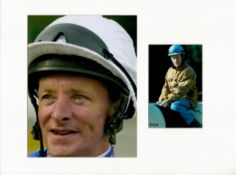 Horse Racing Pat Eddery 16x12 overall mounted signature piece includes signed colour photo and