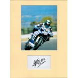 Motor Racing James Toseland 16x12 overall mounted signature piece includes a signed album page and a