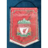 Liverpool FC Multi Signed Pennant. Personally Signed by 8 Liverpool Players including Steven Gerrard